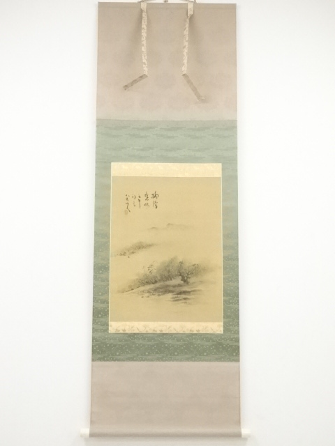JAPANESE HANGING SCROLL / HAND PAINTED / WILLOW / ARTISTS WORK (1942)